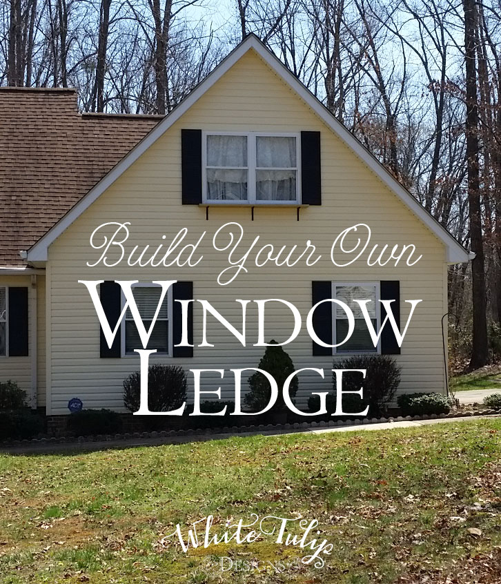 Build your own window ledge (instead of box) with brackets, for flowers